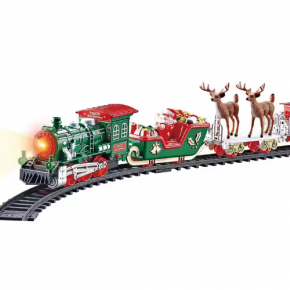 christmas rail train with light and music