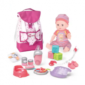 nursery set of 14 inch soft vinyl baby doll