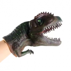 soft rubber dinosaur hand puppet