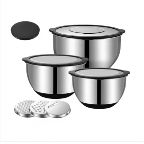 salad bowl with transparent lid set